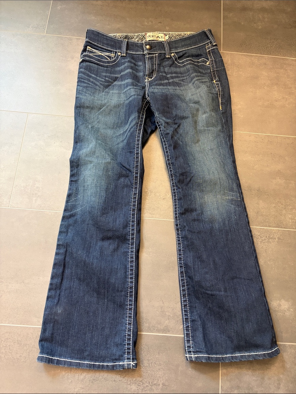 Ariat Dark Sz 31 S Dark Blue Women's Bootcut Jeans